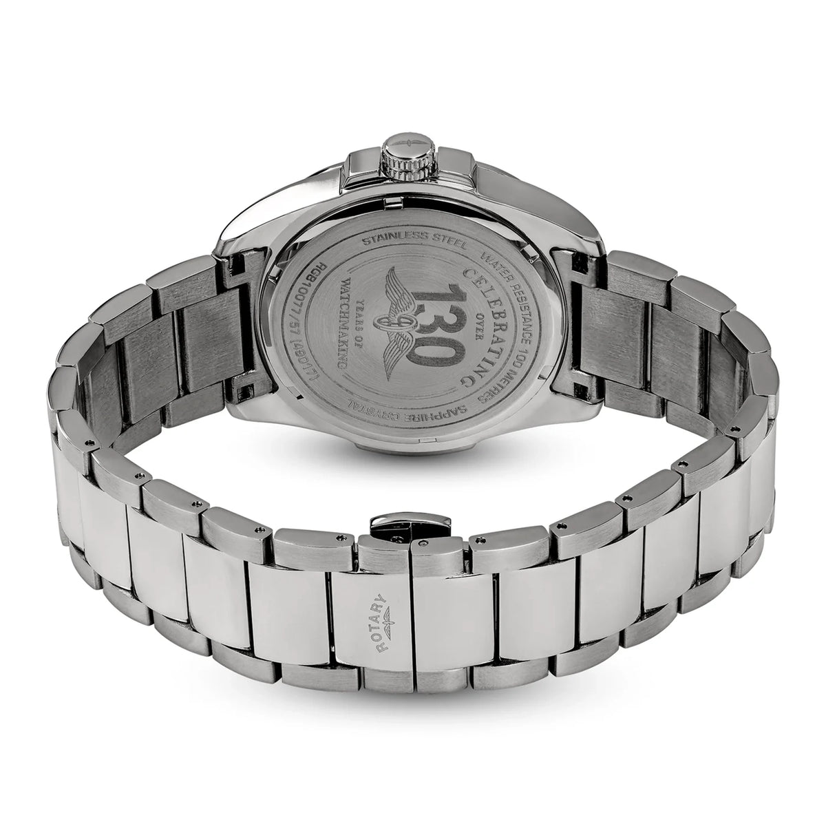 Rotary Apex100 Watch With Ice Blue Dial
