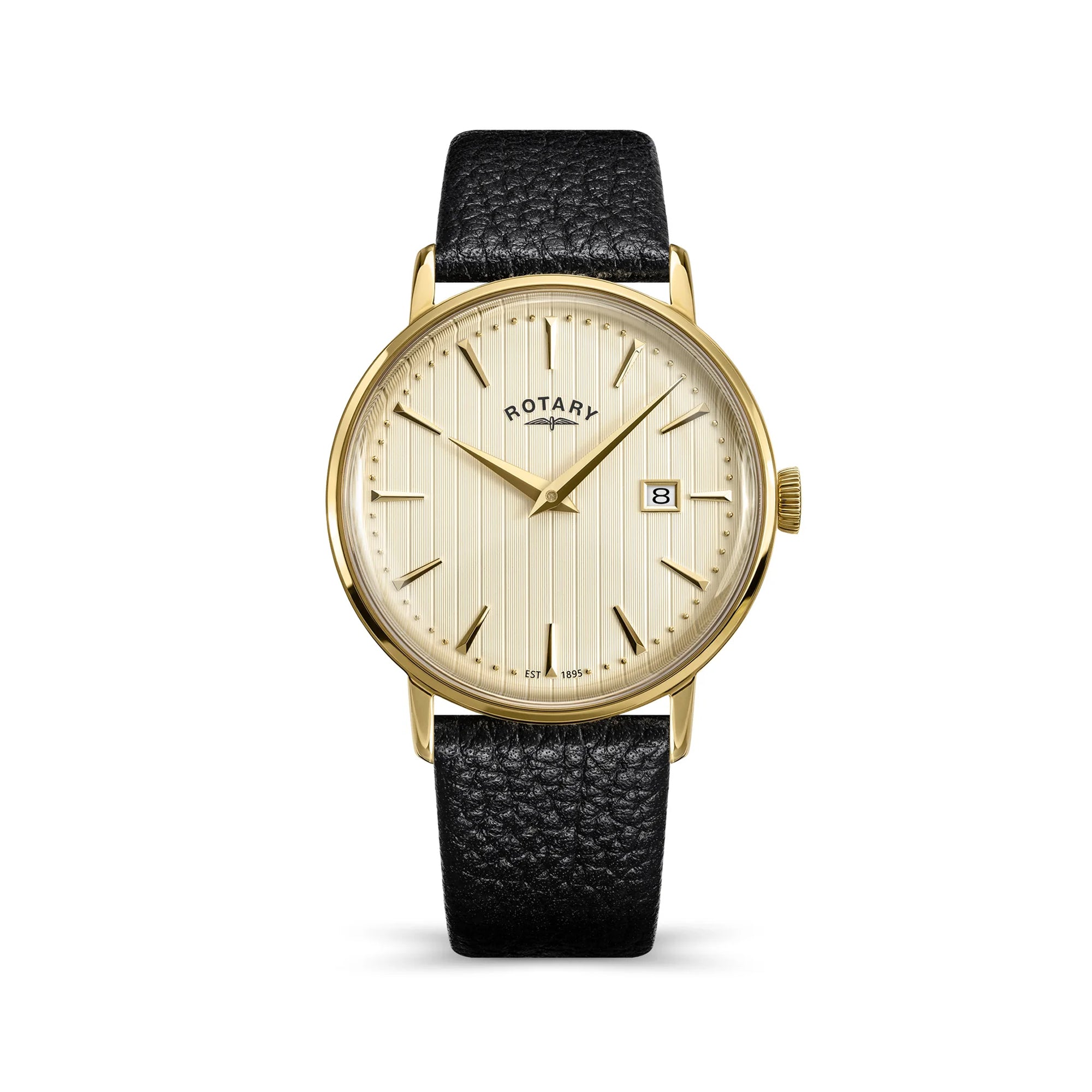 Rotary 1895 Gold PVD Watch With Champagne Dial