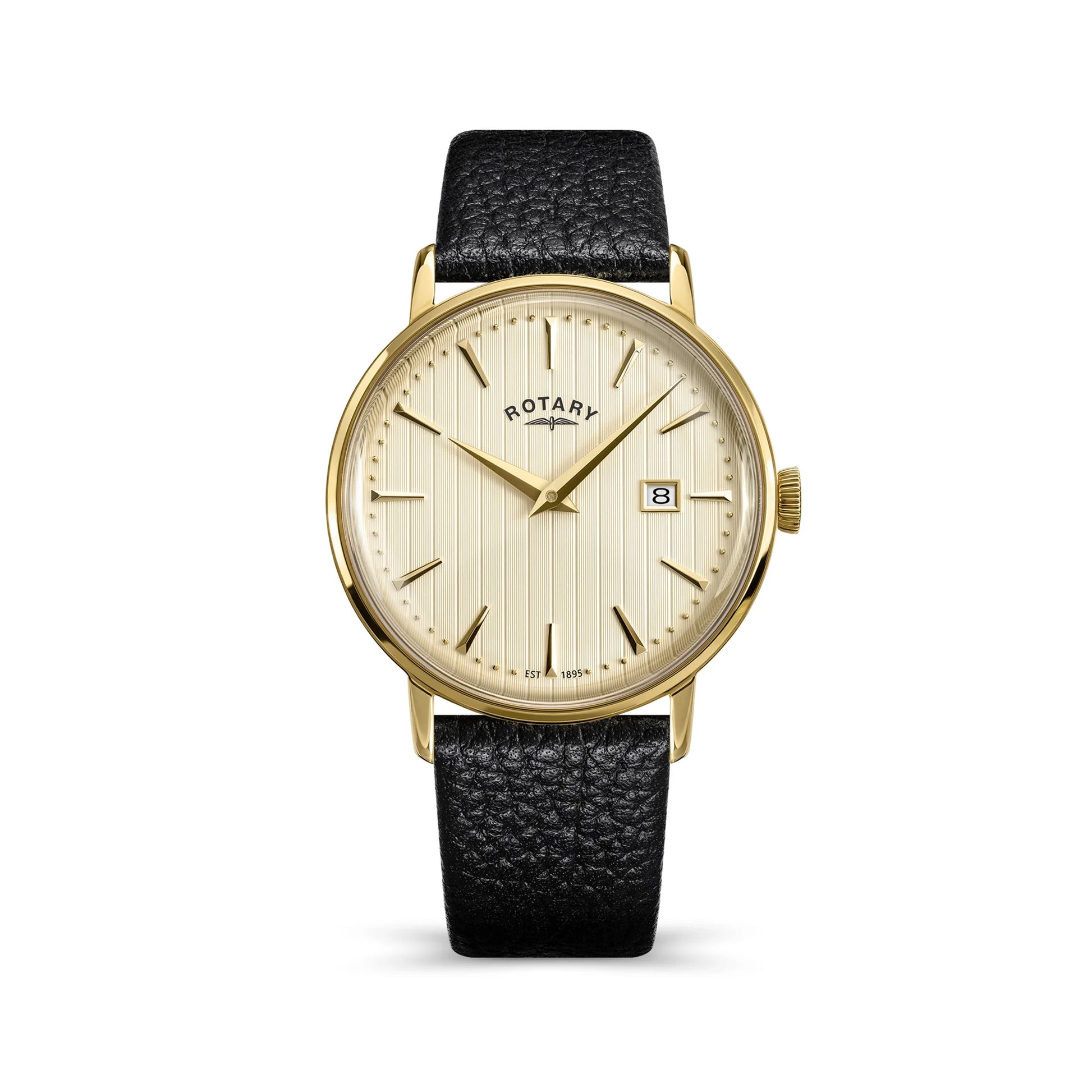 Rotary 1895 Gold PVD Watch With Champagne Dial