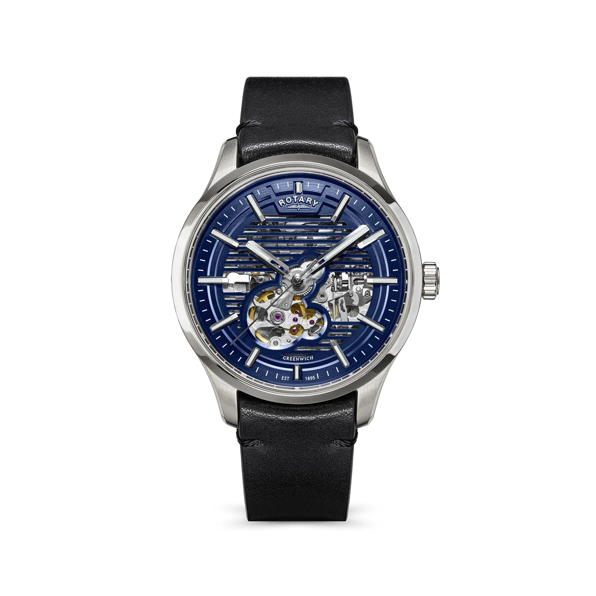 Rotary Greenwich GT1 Blue Skeleton Automatic Watch