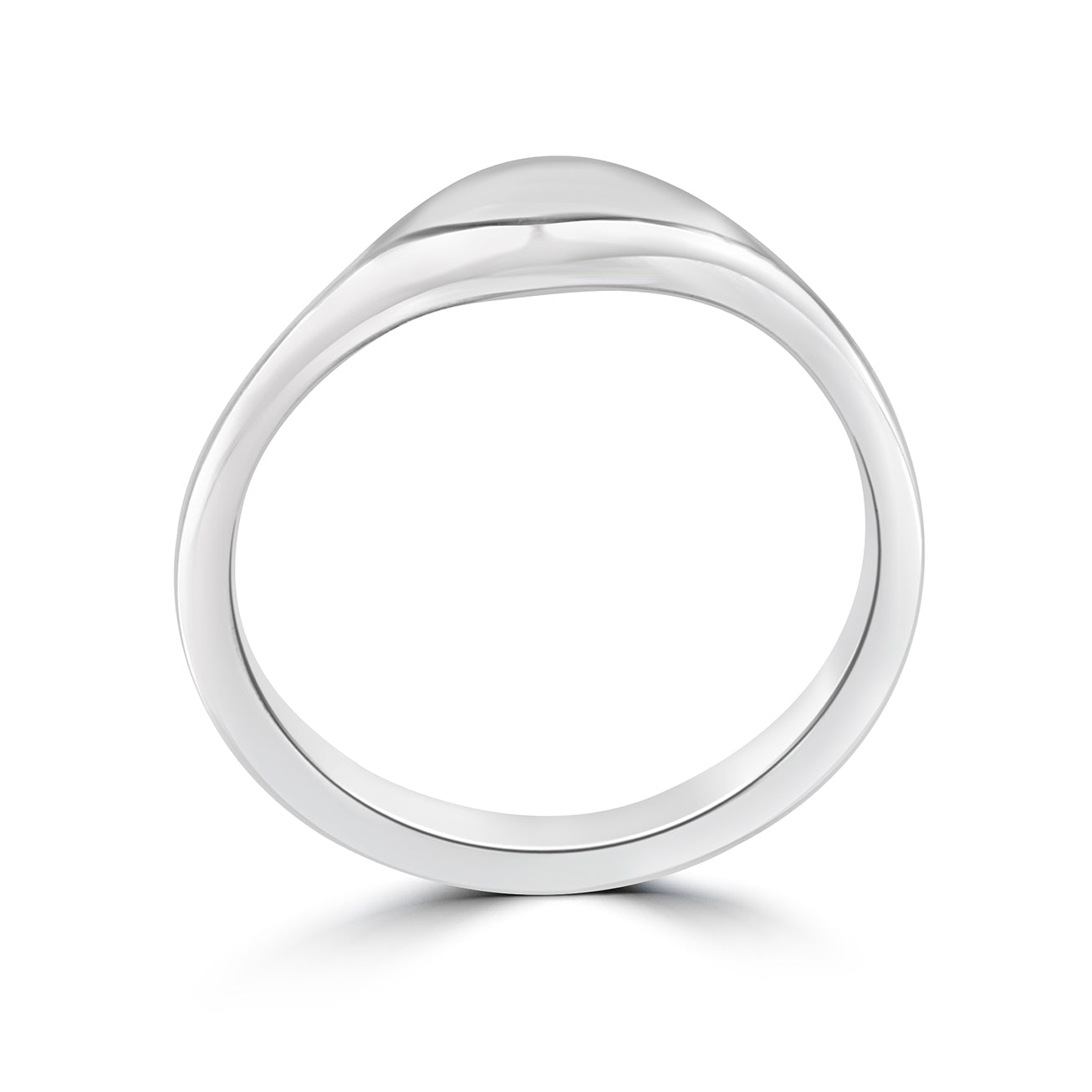 Sterling Silver Engravable Slim Signet Style Ring