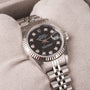 Rolex Datejust 26mm Black Diamond Dot Dial Pre-Owned Watch