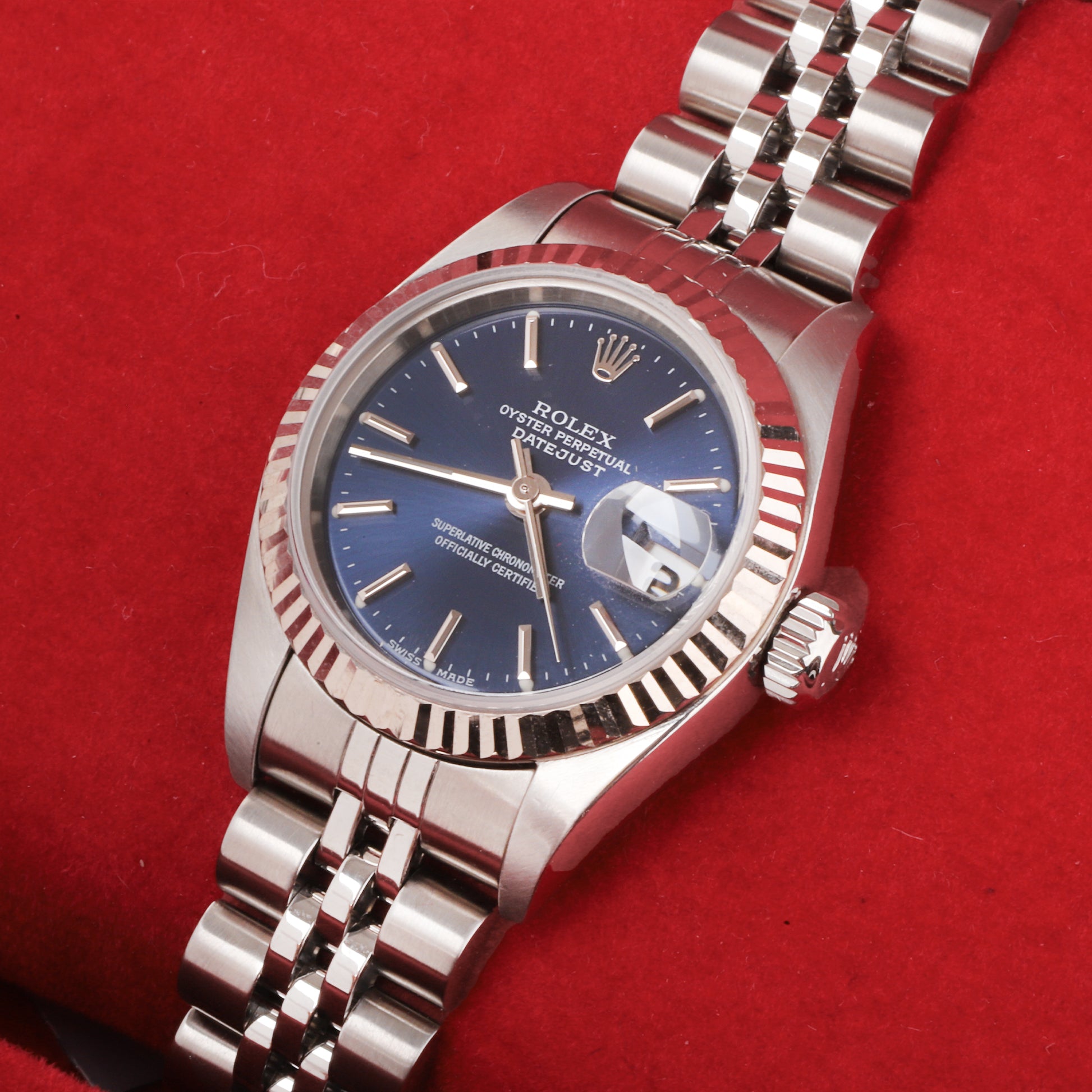 Rolex Datejust 26mm Blue Dial Steel & 18ct White Gold Pre-Owned Watch