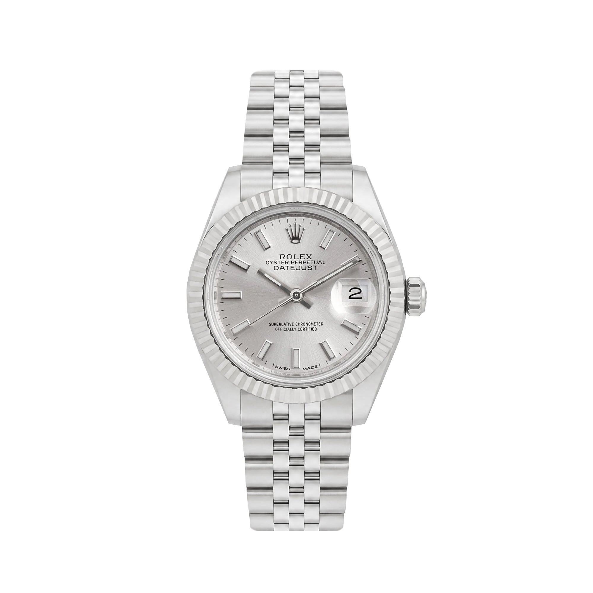 Rolex Datejust Stainless Steel and white Gold Perpetual Jubilee Ladies Pre-Owned Watch