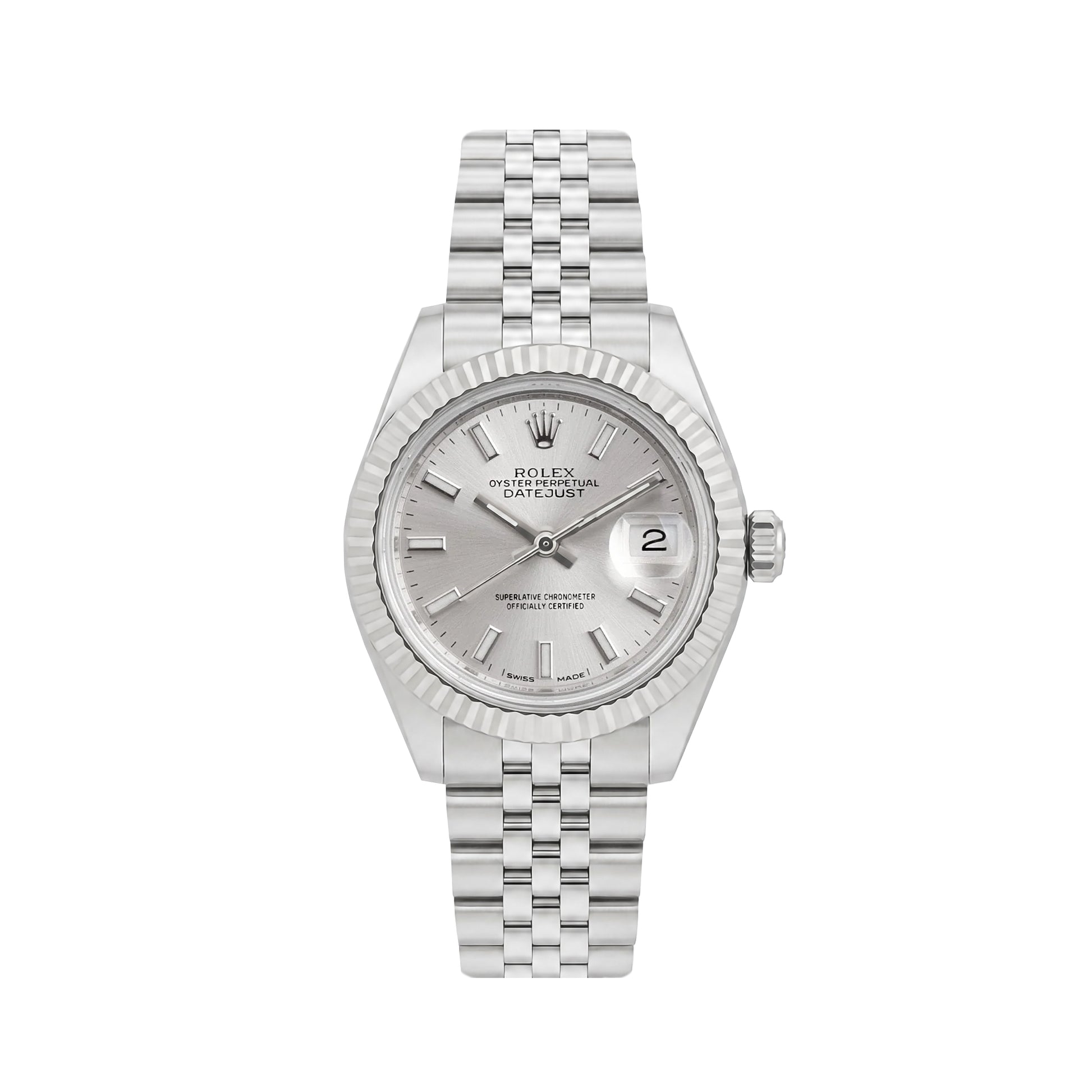 Rolex Datejust Stainless Steel and white Gold Perpetual Jubilee Ladies Pre-Owned Watch