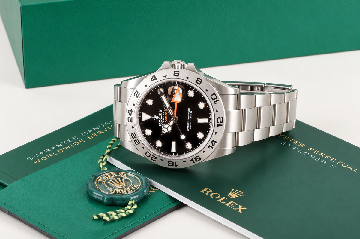 Rolex Explorer II Pre-owned Watch With Black Dial