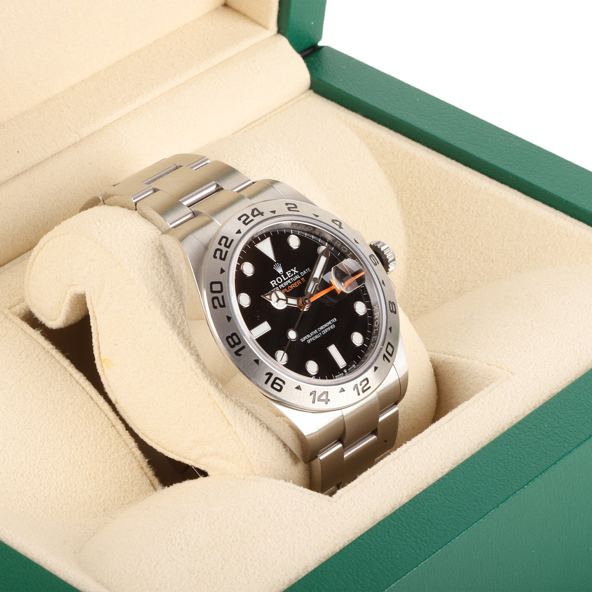 Rolex Explorer II Pre-owned Watch With Black Dial