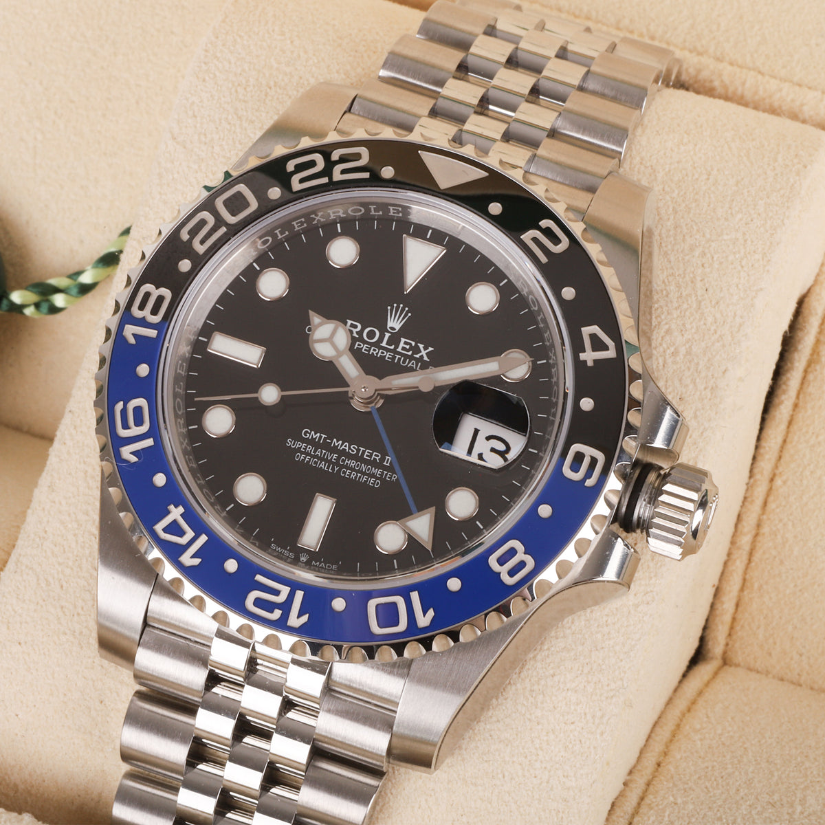 Rolex GMT Master ll Batgirl Black and Blue Bezel 2021 Pre-Owned Watch
