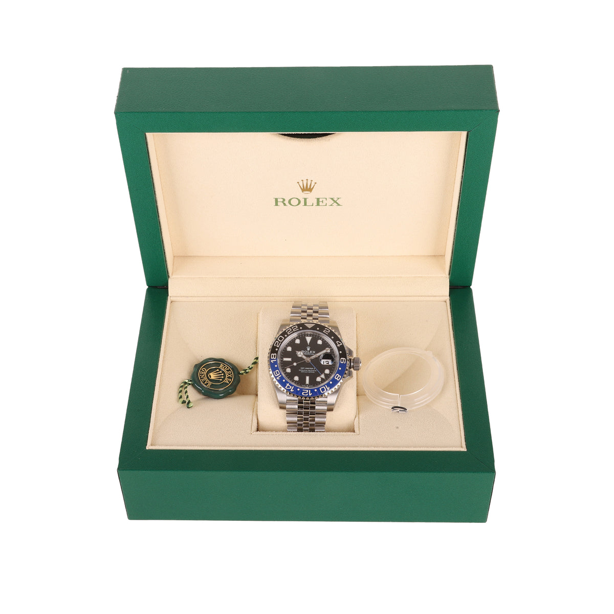 Rolex GMT Master ll Batgirl Black and Blue Bezel 2021 Pre-Owned Watch