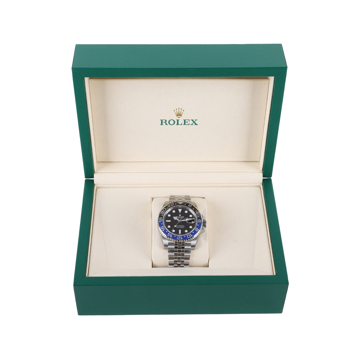 Rolex GMT Master ll Batgirl Black and Blue Bezel 2025 Pre-Owned UNWORN Watch