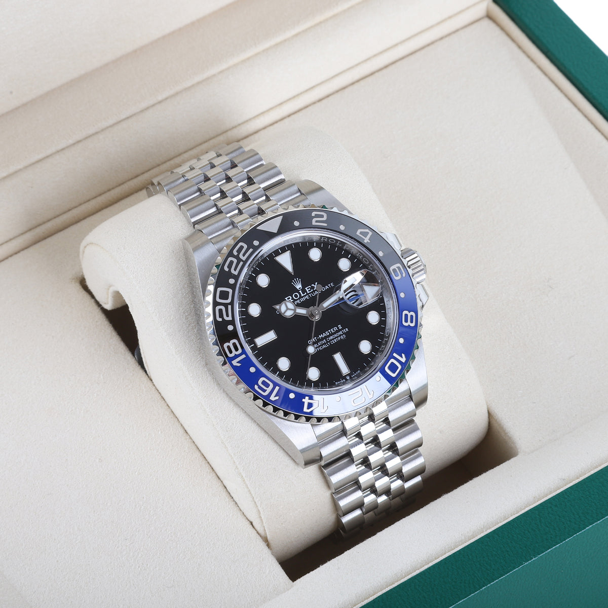 Rolex GMT Master ll Batgirl Black and Blue Bezel 2025 Pre-Owned UNWORN Watch
