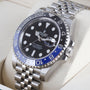 Rolex GMT Master ll Batgirl Black and Blue Bezel 2025 Pre-Owned UNWORN Watch