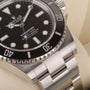 Rolex Men's Steel Non-Date Black Submariner Watch