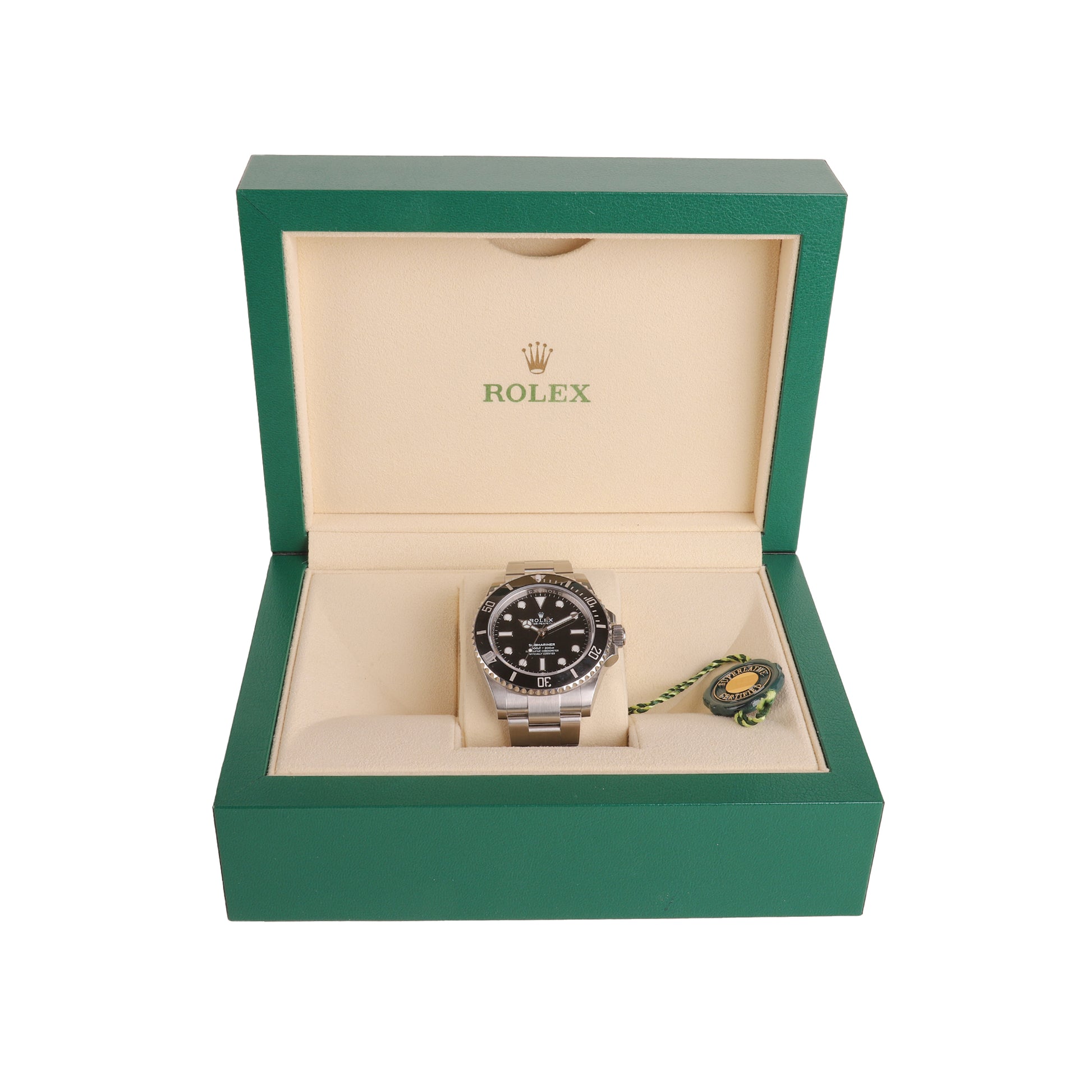 Rolex Men's Steel Non-Date Black Submariner Watch