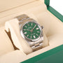 Rolex Oyster Perpetual 41mm Green Dial Pre-Owned Watch