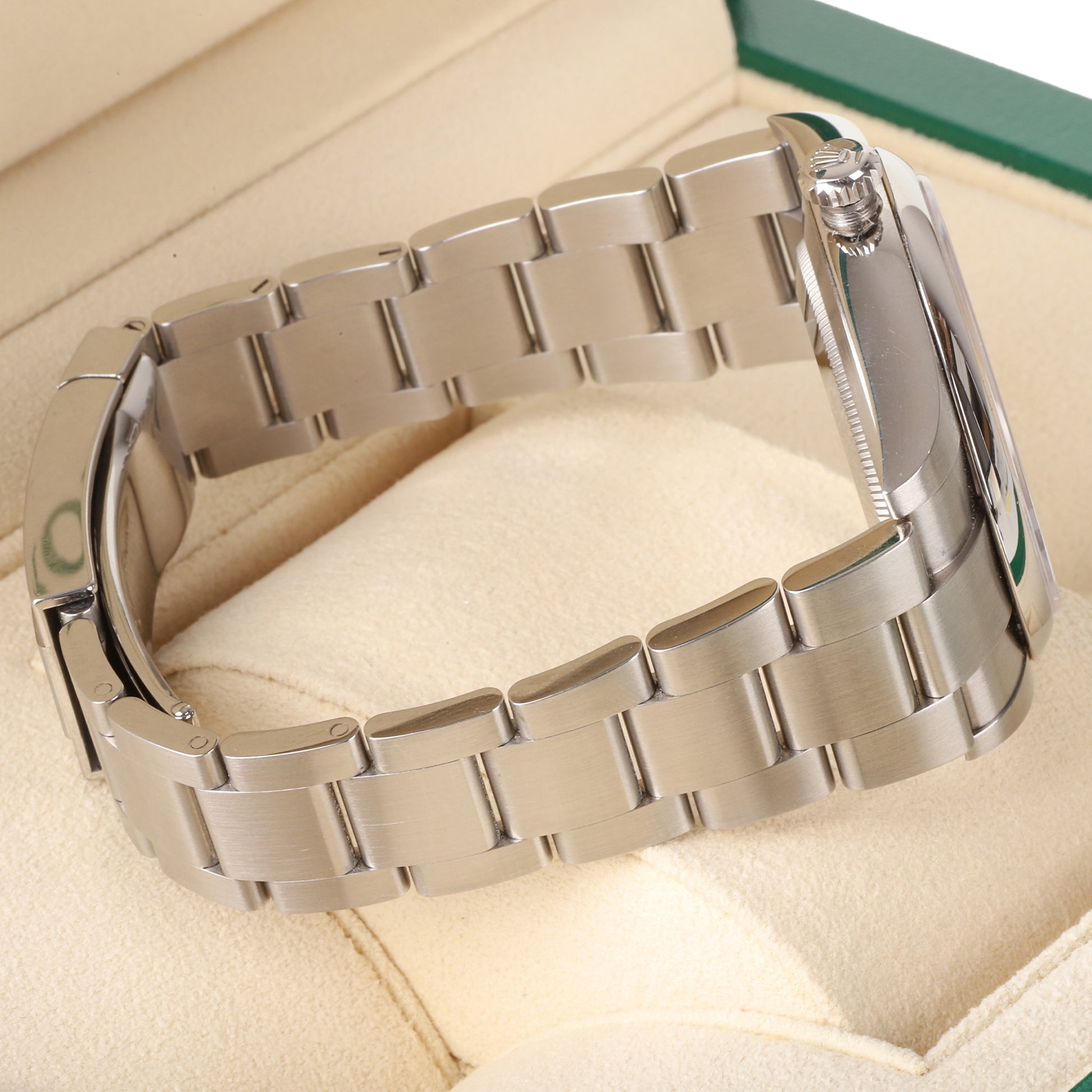 Rolex Oyster Perpetual 41mm Green Dial Pre-Owned Watch