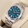 Rolex Oyster Perpetual Blue Dial UNWORN Pre-Owned Watch