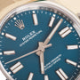 Rolex Oyster Perpetual Blue Dial UNWORN Pre-Owned Watch