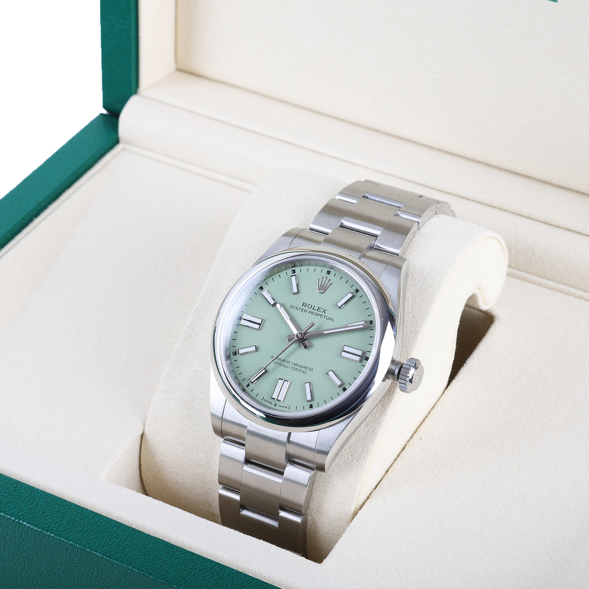 Rolex Oyster Perpetual Pistachio Pre-Owned Watch