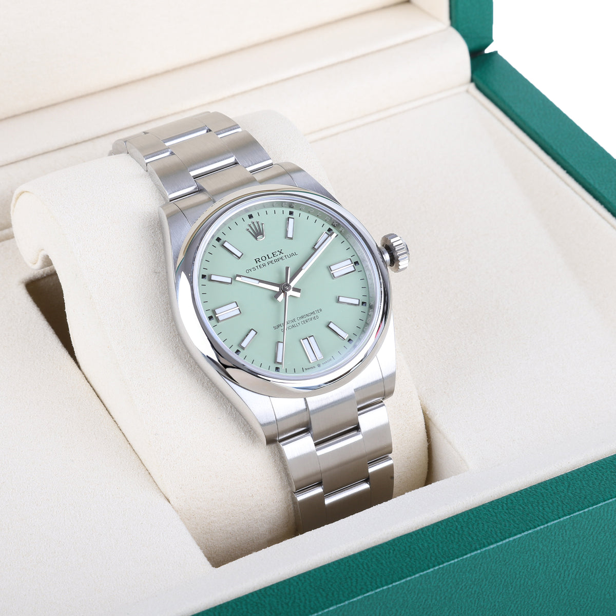 Rolex Oyster Perpetual Pistachio Pre-Owned Watch