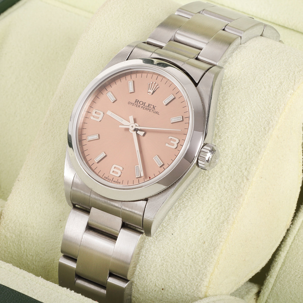 Rolex Oyster Perpetual With Pink Dial 31mm Pre-Owned Watch