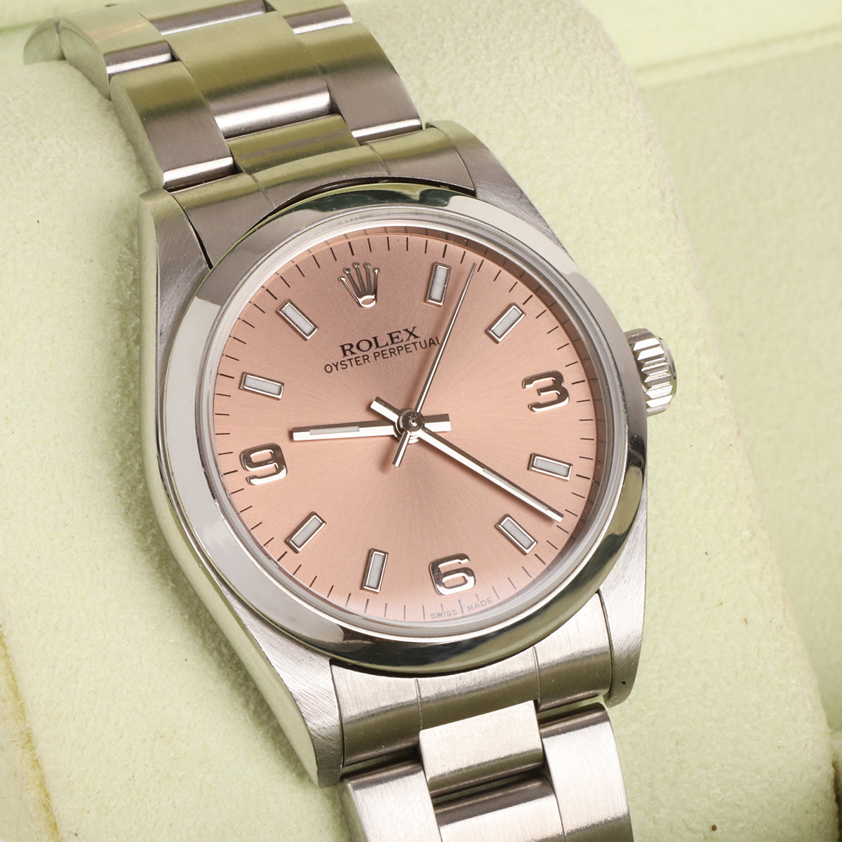 Rolex Oyster Perpetual With Pink Dial 31mm Pre-Owned Watch
