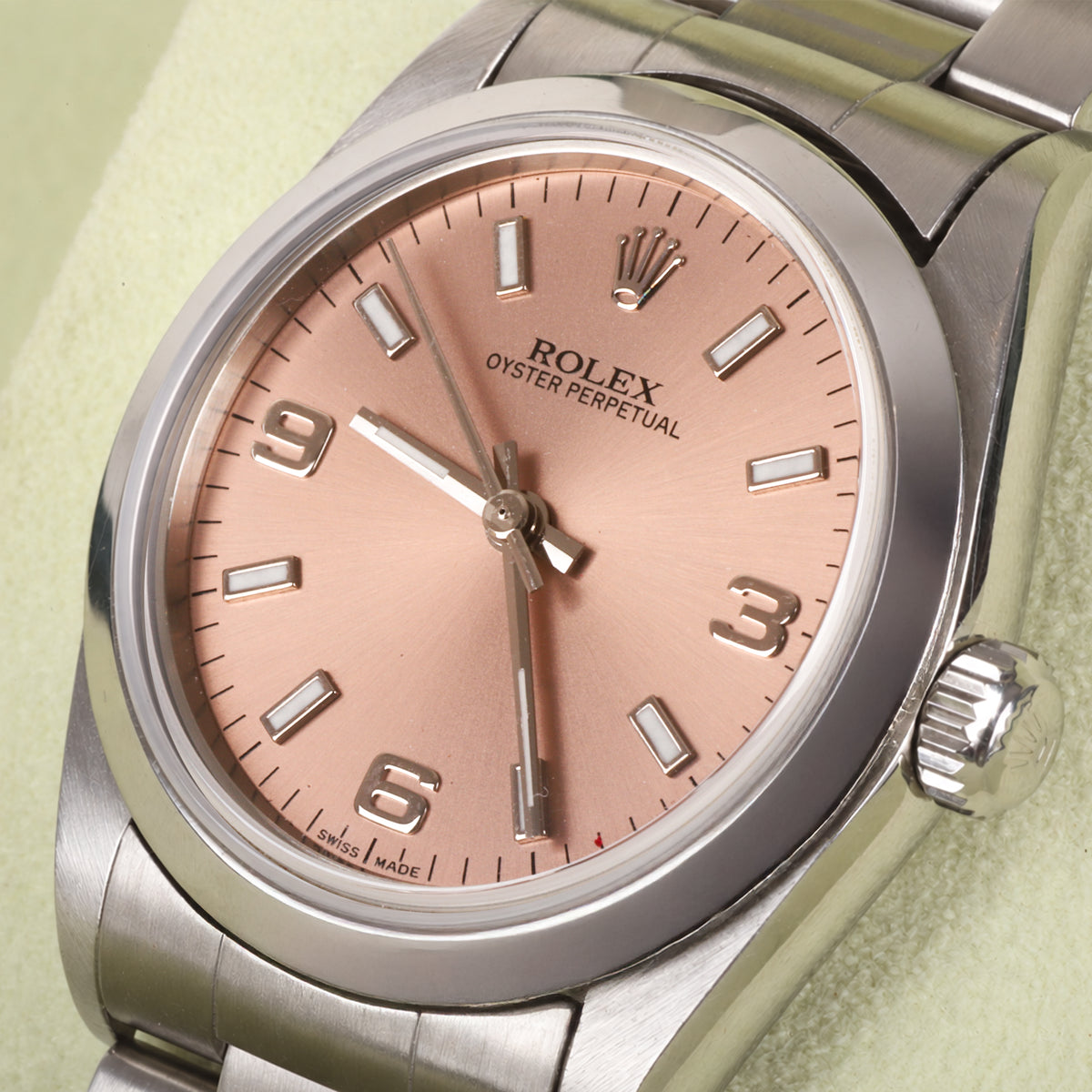 Rolex Oyster Perpetual With Pink Dial 31mm Pre-Owned Watch