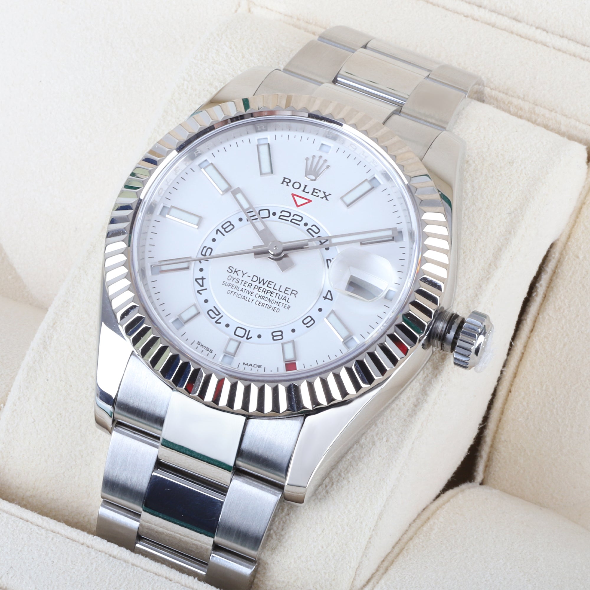 Rolex Sky-Dweller 42mm White Dial Pre-Owned Watch