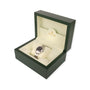 Rolex Stainless Steel Oyster Perpetual Pre-Owned Watch With Black Dial & Purple Batons
