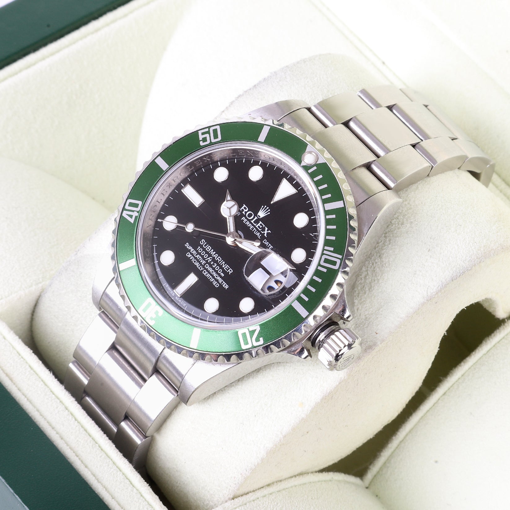Rolex Submariner “Kermit” Green Bezel Pre Owned Watch