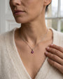 Ruby and Diamond 18ct Gold Flower Necklace