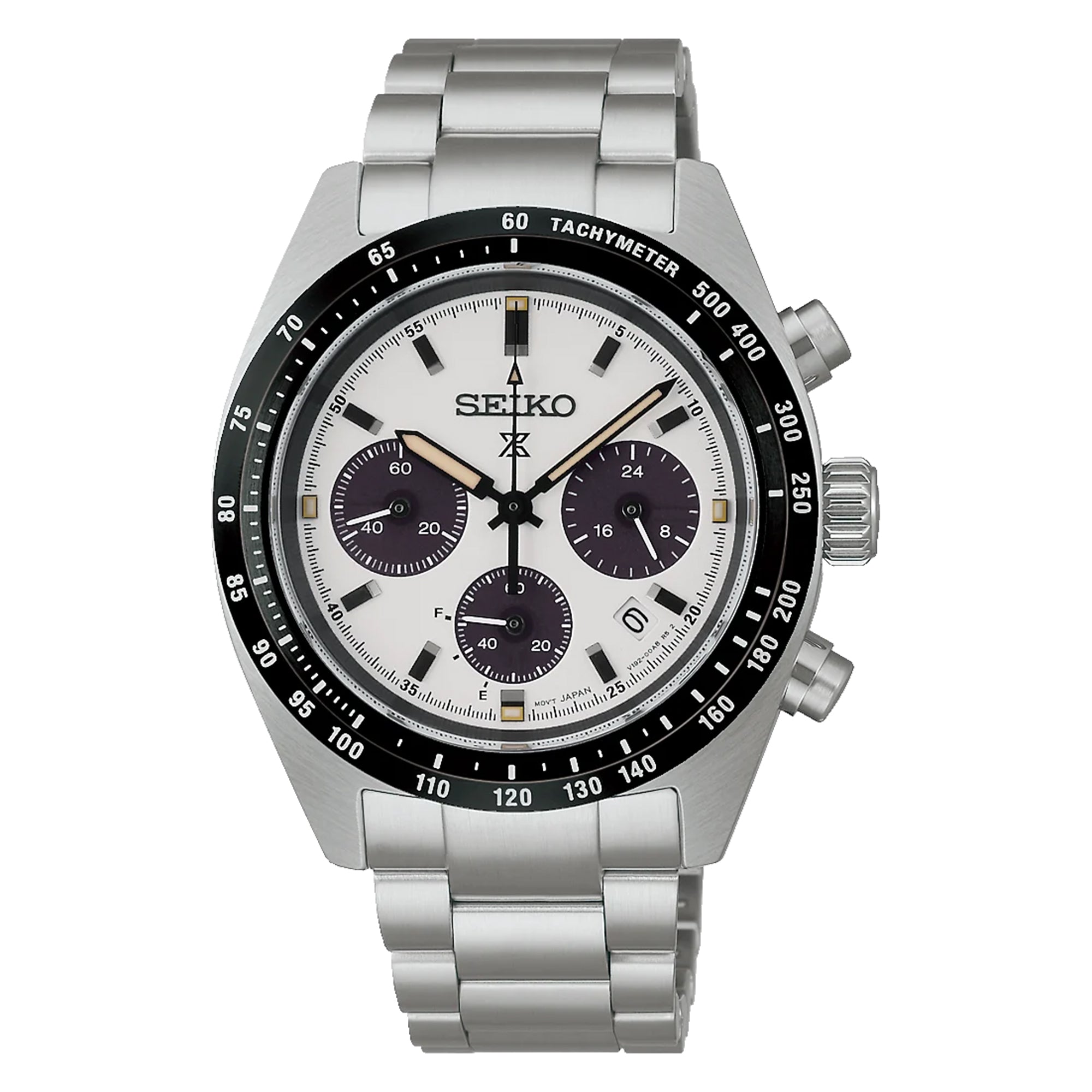 Seiko Prospex 'Crystal Trophy' Speedtimer Solar Chronograph Monochrome Watch