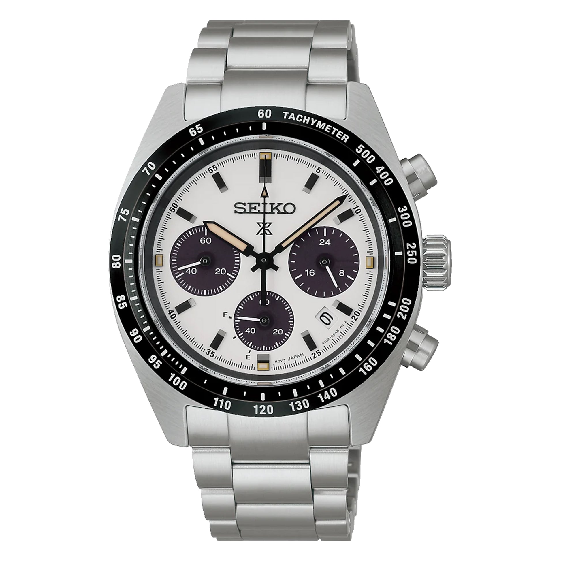Seiko Prospex 'Crystal Trophy' Speedtimer Solar Chronograph Monochrome Watch