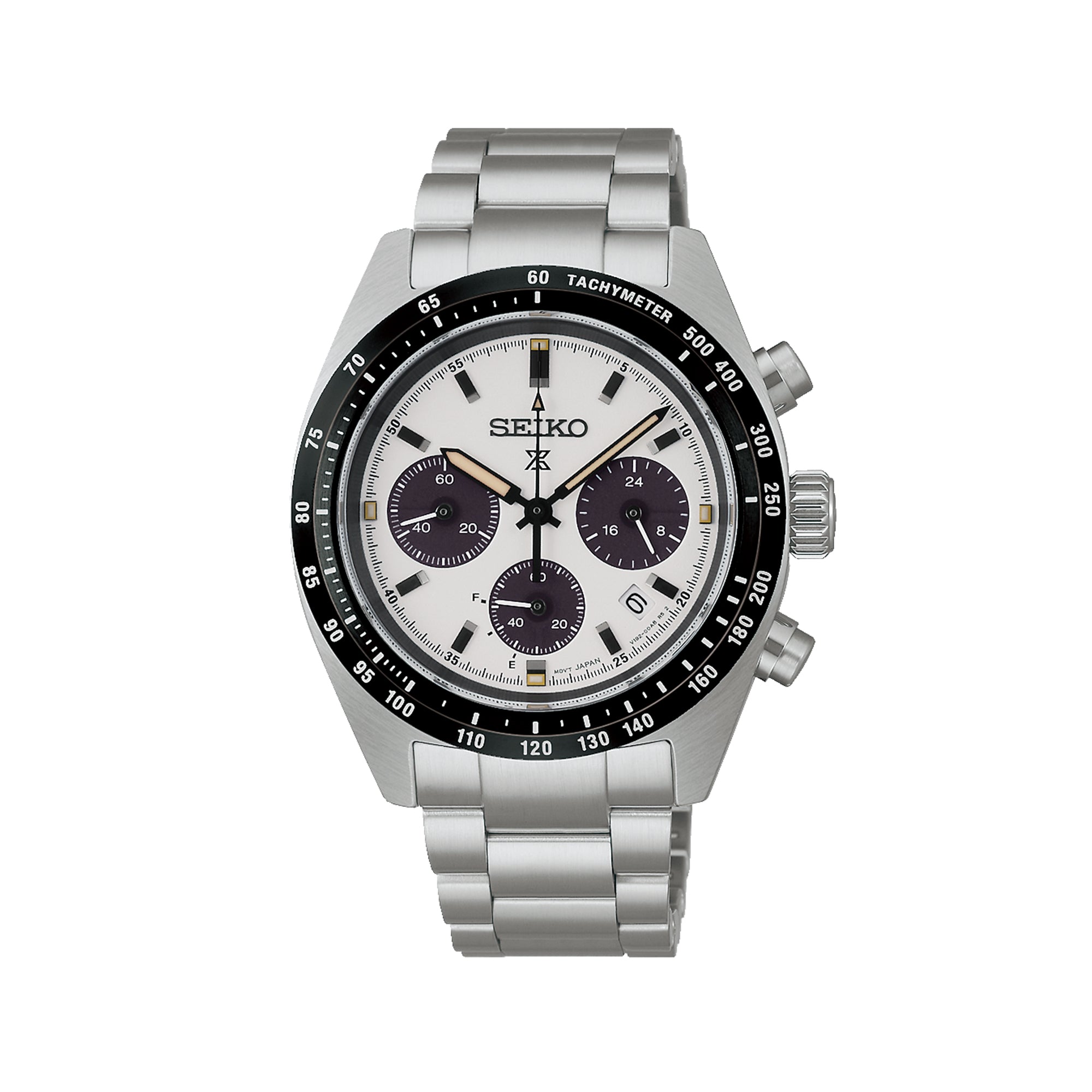 Seiko Prospex Speedtimer Solar Chronograph Watch in Monochrome