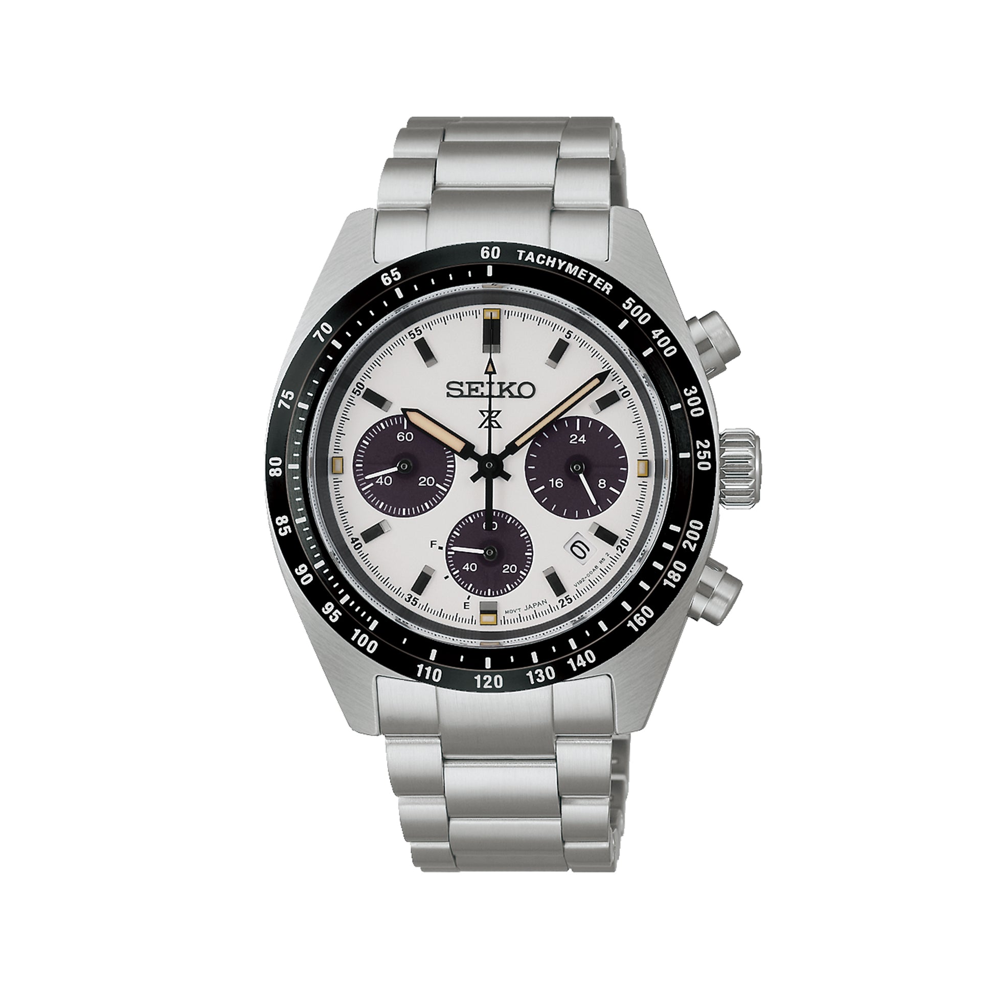 Seiko Prospex Speedtimer Solar Chronograph Watch in Monochrome