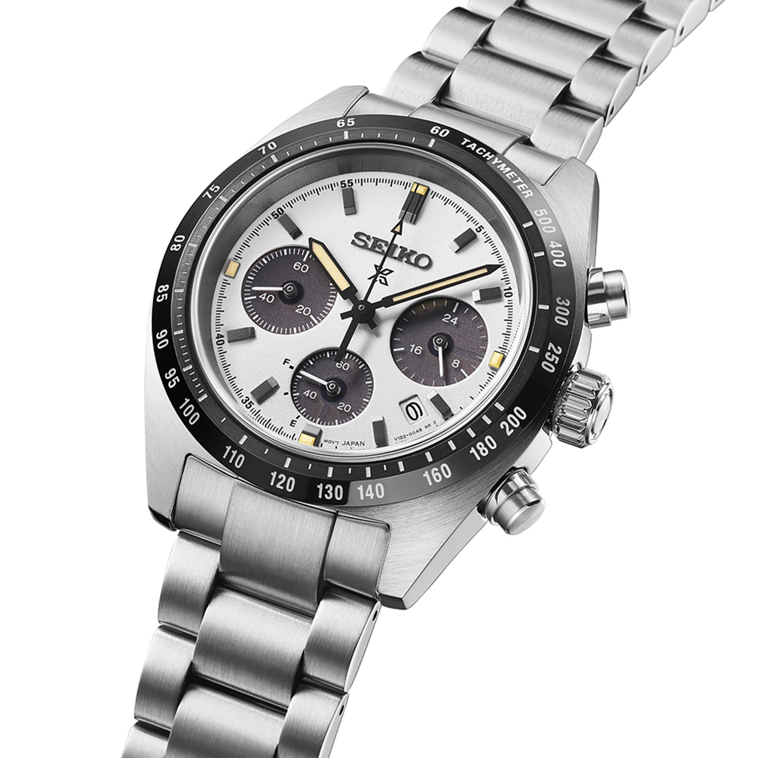 Seiko Prospex 'Crystal Trophy' Speedtimer Solar Chronograph Monochrome Watch