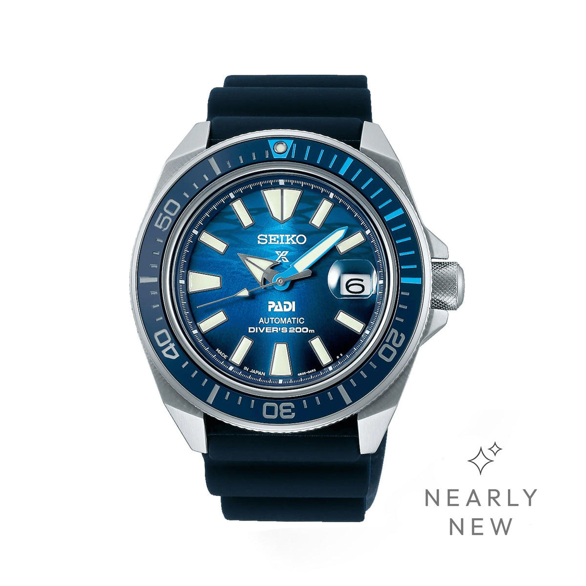 Seiko Prospex PADI “Great Blue” Samurai Automatic Divers Pre-owned Watch