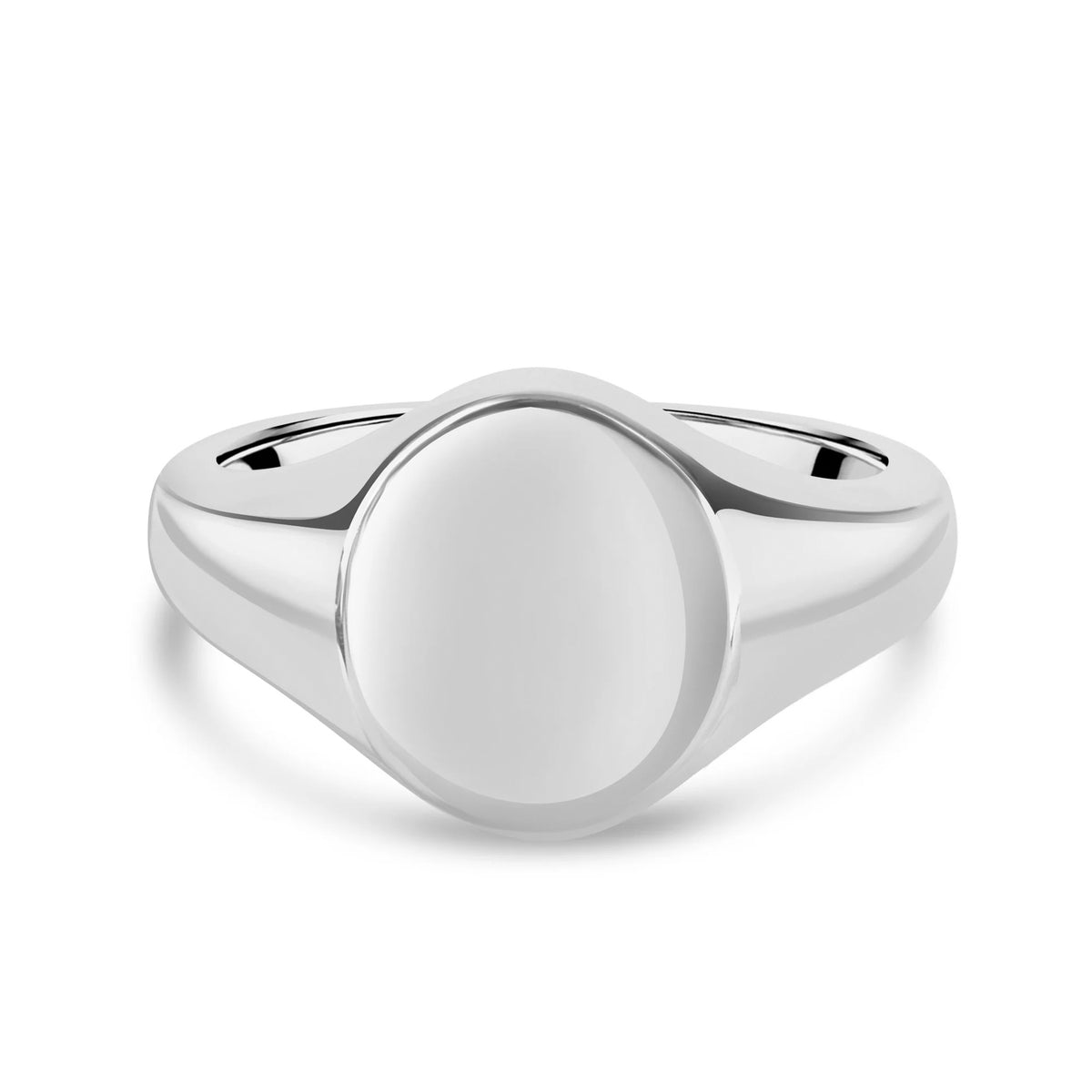 Silver 13mm x 11mm Engravable Signet Ring