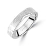 Silver 5mm Reticulated Finish 'Lunar' Ring