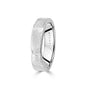 Silver 5mm Reticulated Finish 'Lunar' Ring