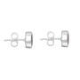 Silver 7.5mm Round Blue John Stud Earrings