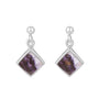 Silver Blue John Short Drop Earrings