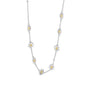 Silver Eight Daisy Necklace