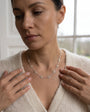 Silver Eight Daisy Necklace