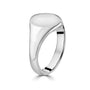 Silver Engravable Signet Ring 14mm × 12mm Oval