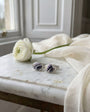 Silver Oval Blue John Cufflinks