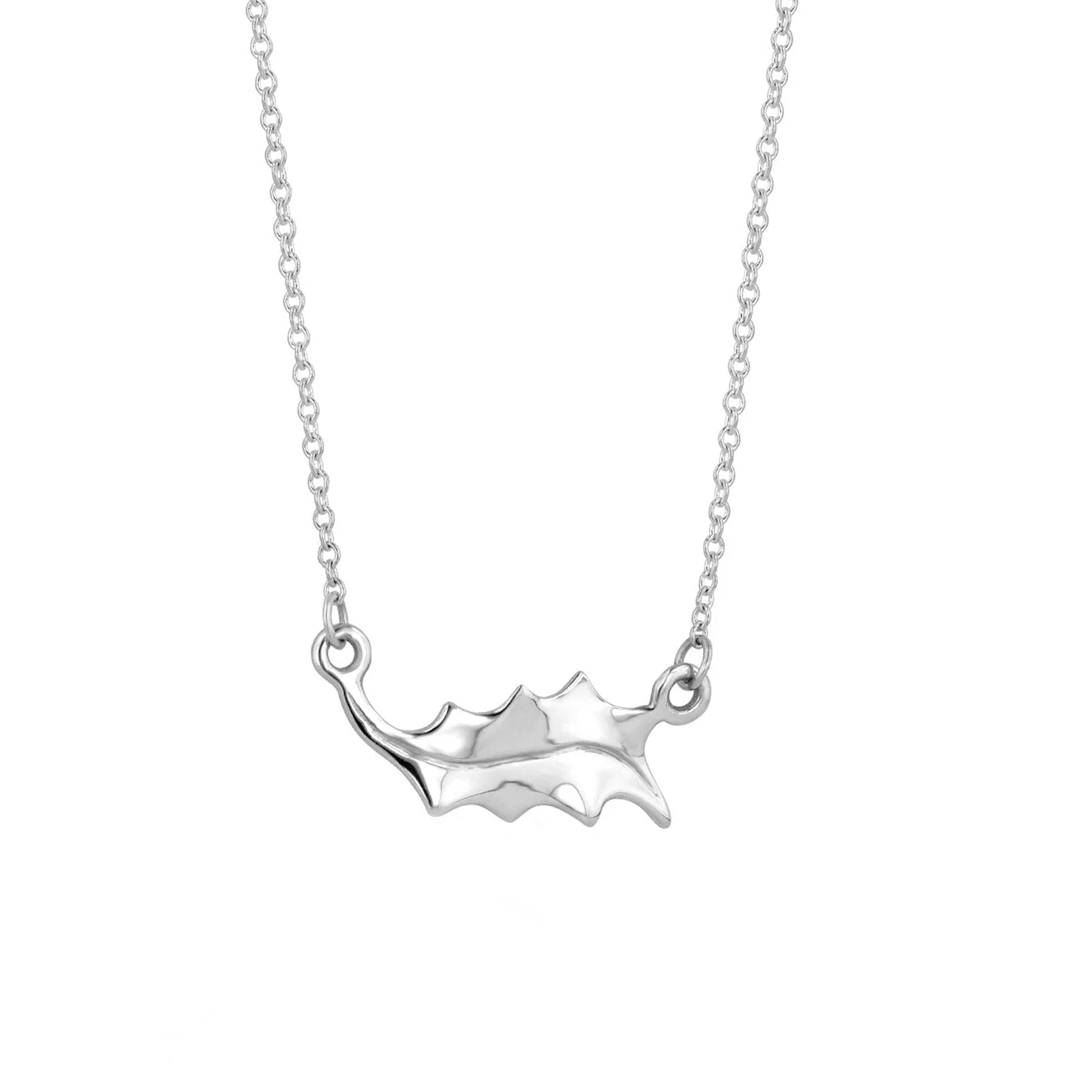 Single Holly Leaf Necklace
