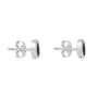 Small Oval Silver Blue John Stud Earrings