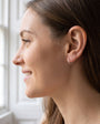 Small Silver 3/4 Hoop Earrings