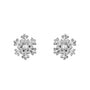 Small Silver Winter Snowflake Stud Earrings